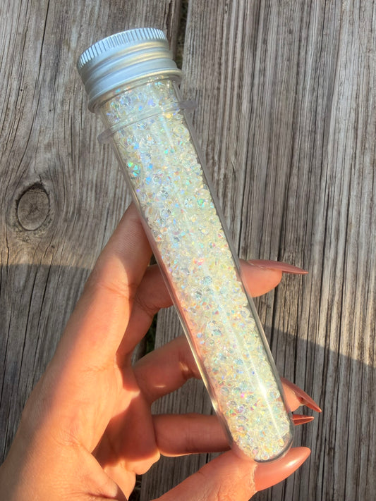 Fioles de strass à coller - Diamant AB Transparent - 3 mm